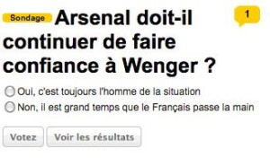 Sondage arsenal